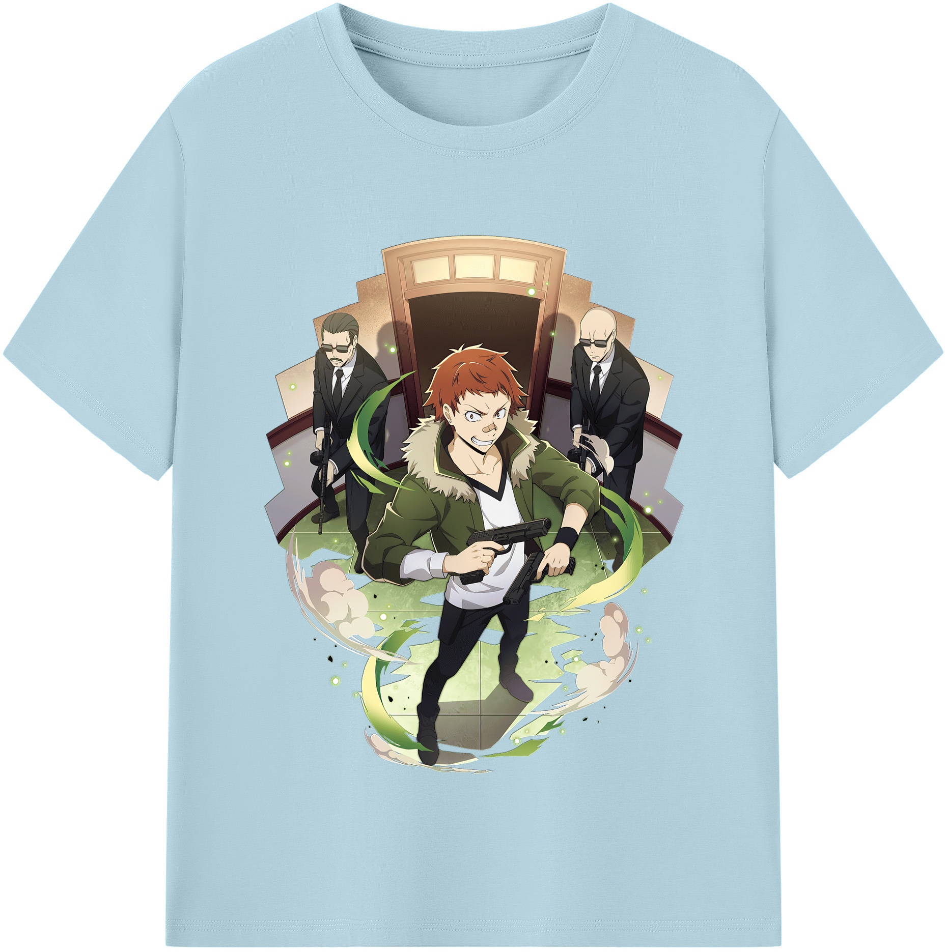 （画像用） 文豪ストレイドッグス Bungo Stray Dogs 綿100％半袖Tシャツ（フロントプリント）
